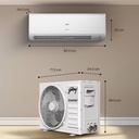 Godrej 2026 Model 1.5 Ton 3 Star Split Inverter with 5-in-1 convertible | AI Powered| Heavy Duty Cooling at 52 degree celsius|i-Sense technology AC (White) - Photo 3