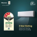 Hisense 2026 Model 1.5 Ton 3 Star Split Inverter AC (White) - Photo 2