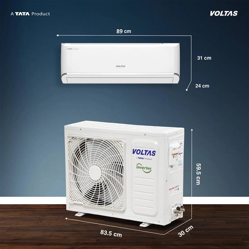 Voltas 2026 Model 1.42 Ton 3 Star Split Inverter 5000 W Cooling Capacity AC (White) - Photo 4