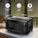 Haier 19 L Inverter Technology, Light Weight, Defrost, 5 Power Levels Solo Microwave Oven (Black) - Photo 4