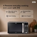 IFB 23 L 71 Auto Cook Menus, 10 Power Levels, Auto Defrost, Grill Mode, Combi- Cook Mode Convection Microwave Oven (Silver) - Photo 2