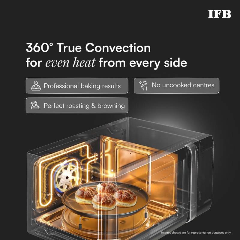 IFB 23 L 71 Auto Cook Menus, 10 Power Levels, Auto Defrost, Grill Mode, Combi- Cook Mode Convection Microwave Oven (Silver) - Photo 3