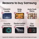 Samsung 23 L Auto Cook Programs, Child Safety Lock, Memory Feature, Deodorization Solo Microwave Oven (BLACK) - Photo 2
