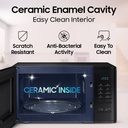 Samsung 23 L Auto Cook Programs, Child Safety Lock, Memory Feature, Deodorization Solo Microwave Oven (BLACK) - Photo 3