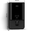 HAVELLS Fab Neo 7 L RO + UF Water Purifier Suitable for Borewell, Tanker & Municipal Water,1 Year Warranty (Black) - Photo 2