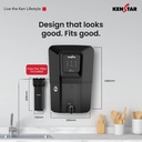 Kenstar AquaVeda 12 L RO + UV + UF + Copper + Alkaline + Minerals Water Purifier (Black) - Photo 4