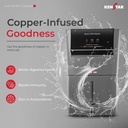Kenstar Pureza 8 L RO + UV + UF + Copper + Alkaline + Minerals Water Purifier Needs no service for 2 years (Grey) - Photo 2