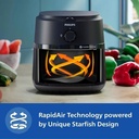 PHILIPS NA120/00 with uses up to 90% less fat, 1500W, with Rapid Air Technology Air Fryer (Black) - Photo 2