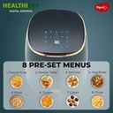 Pigeon Healthifry Digital with 360 High Speed Air Circulation Technology 1200 W with Non-Stick Basket - Green Air Fryer - Photo 4