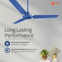 Orient Electric Ujala Air| Rust Resistant | Heavy Motor | BEE-1 Star Rated | Superior Air Flow with 2 Year Warranty High Air Delivery, Energy Saving 1200 mm Ceiling Fan (Blue) - Photo 3
