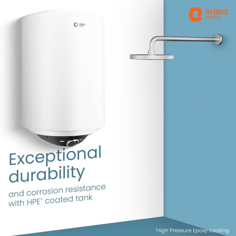 Orient Electric Cronos Pro | 5 Star BEE Energy Rating |High-rise Compatible 15 L Storage Water Geyser - Photo 4