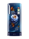 [SMH-D9FCFF22456BDF4A] LG 185 L Direct Cool Single Door 5 Star Refrigerator with Base Drawer  with Smart Inverter Compressor, Runs on Home Inverter, Fit Max Chiller Tray & 2026 Model (Blue Waterlilly)