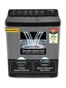 [SMH-1A80111E3CFBDB91] Voltas Beko 9 kg Semi Automatic Top Load Washing Machine Black, Grey