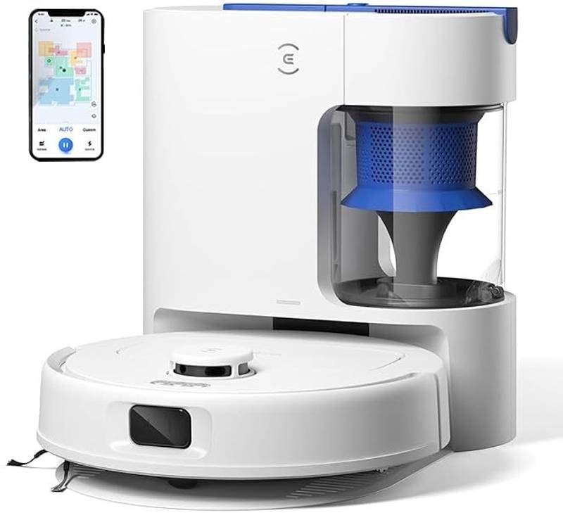 [SMH-6741E1A164D2118D] ECOVACS N30 Plus Robotic Floor Cleaner 2025 New Launch, Bagless Eco-Friendly Multi-Cyclone Auto Empty Station, 10000 Pa Suction, 5200mAh Battery, Covers 3500+sq ft, Zero Tangle 2.0 with 2 in 1 Mopping and Vacuum (WiFi Connectivity, Google Assistant and Alexa)