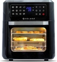 [SMH-D31CE096289D5C25] Solara Air Fryer Oven 12L for Home, 360 Rapid Air Circulation with 12 Preset Menus, Air Fryer (Black)