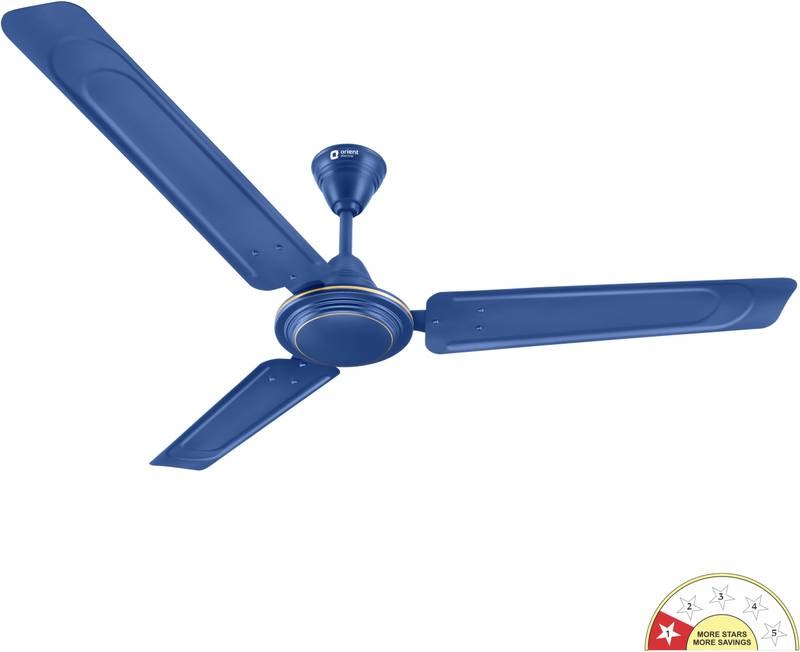 [SMH-684263C1AE93993D] Orient Electric Ujala Air| Rust Resistant | Heavy Motor | BEE-1 Star Rated | Superior Air Flow with 2 Year Warranty High Air Delivery, Energy Saving 1200 mm Ceiling Fan (Blue)