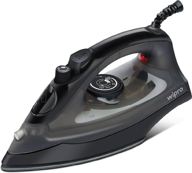 [SMH-17238B1EE709383A] Wipro by Wipro GS 105 Brevia 1300 W Steam Iron (Black)