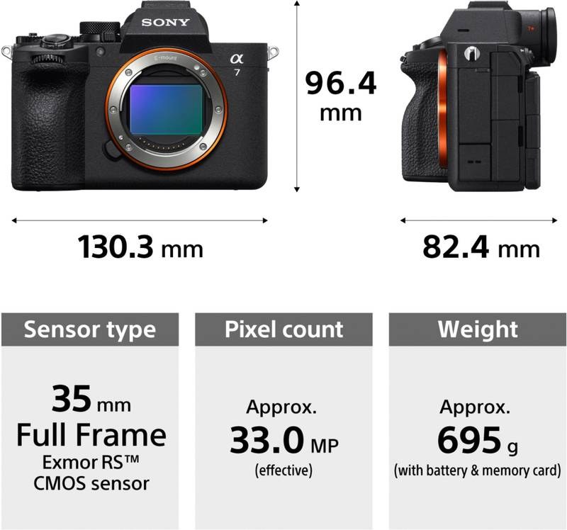 SONY Alpha ILCE-7M5 Mirrorless Camera ILCE-7M5 Full-Frame,High Resolution 33MP,Partially Stacked Sensor,4K,120P,30fps (Black) - Photo 3
