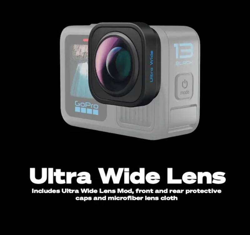 GoPro Hero13 Ultra Wide Edition Waterproof with 5.3K60 Video Sports and Action Camera (Black) - Photo 3