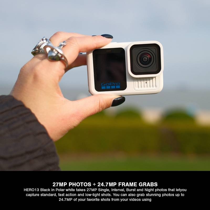 GoPro Hero13 Black Polar White Sports and Action Camera (Black in Polar White) - Photo 3
