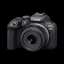 [SMC-C41C29D4045913B3] Canon EOS R10 Mirrorless Camera Body with RF-S 18 - 45 mm f/4.5 - 6.3 IS STM Lens (Black)