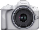 [SMC-2E6E5F07CC53D0B0] Canon EOS R50 Mirrorless Camera Body with RF - S 18 - 45 mm f/4.5 - 6.3 IS STM (White)