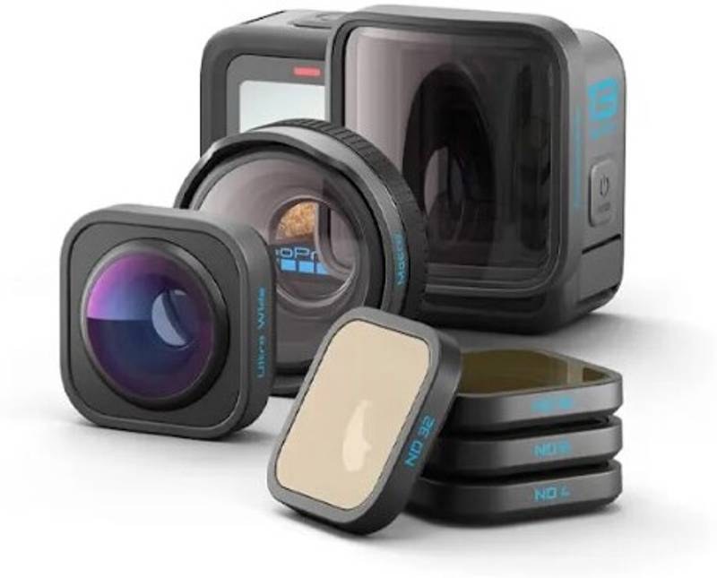 [SMC-5D6ECCBBF653B143] GoPro Hero13 + HB Series Lens Collection Includes Macro Lens Sports and Action Camera (Black)