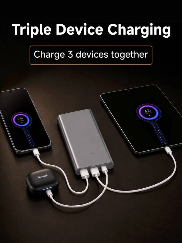 Mi 10000 mAh 22.5 W Power Bank - 10000mAh 4i (Coral Purple) - Photo 4