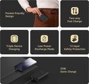 Mi 10000 mAh 33 W Compact Pocket Size Power Bank - Pocket Power Bank pro 10000mAh 33W Super Fast Charging PD (Black) - Photo 2