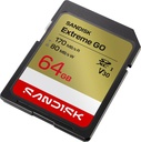 [SMX-89E5EF8812AA6DDA] SanDisk SDSDXGN-064G-GNCIN SANDISK Extreme GO SD UHS-I Card 64 GB SDXC UHS Class 1 170 MB/s  Memory Card Compatible with Mobile, Computer, Tablet, Camera, Gaming Console